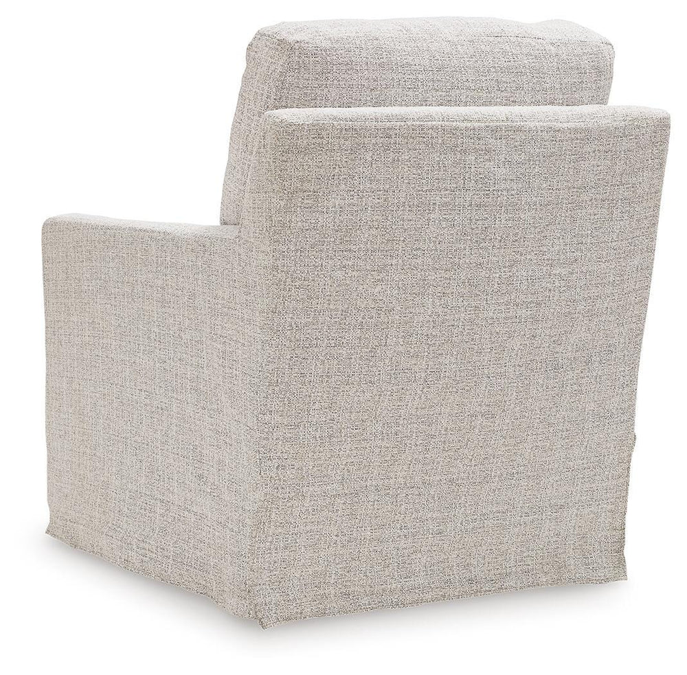 Nenana Next-Gen Nuvella Swivel Glider Accent Chair - Pearl Silver (5)
