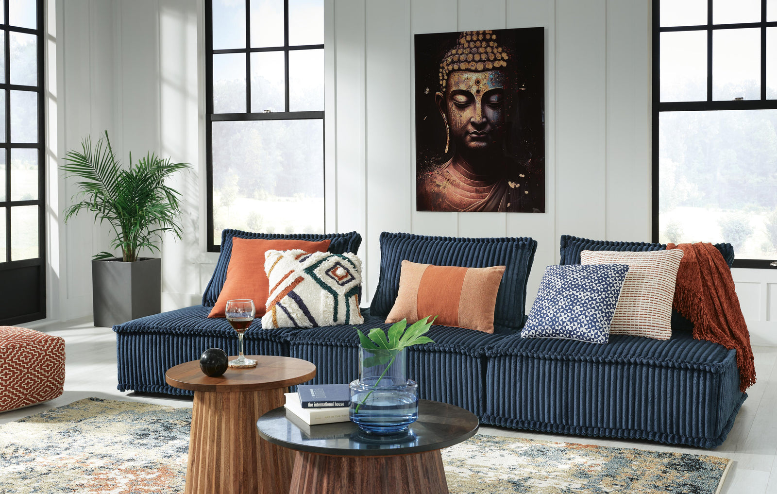 Bales 3-Piece Modular Seating - Blue (2)
