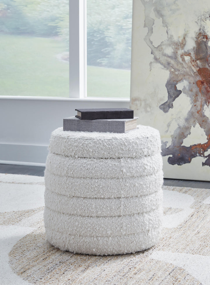 Duntler Storage Ottoman - Pearl Silver (2)