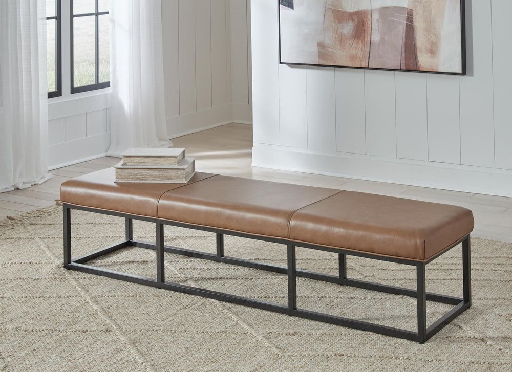 Joston Accent Bench - Light Brown (2)