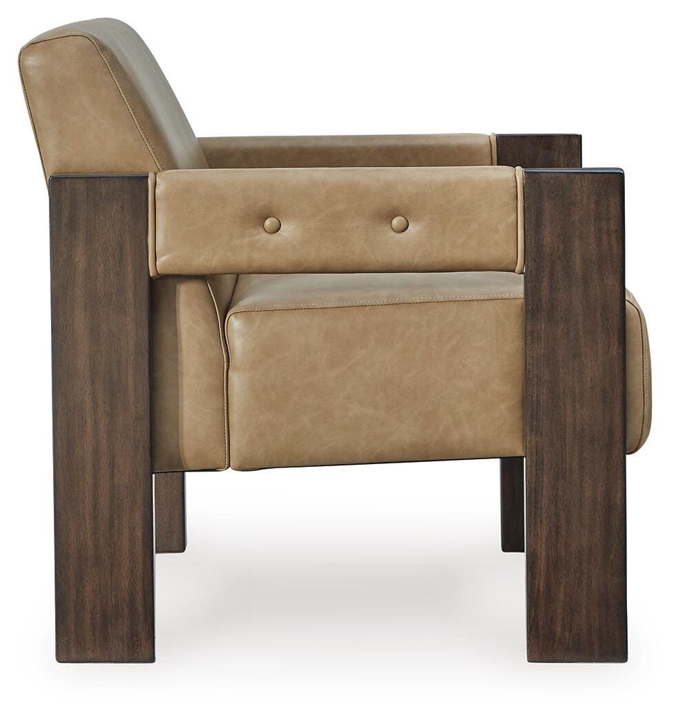 Adlanlock Accent Chair - Light Brown (4)