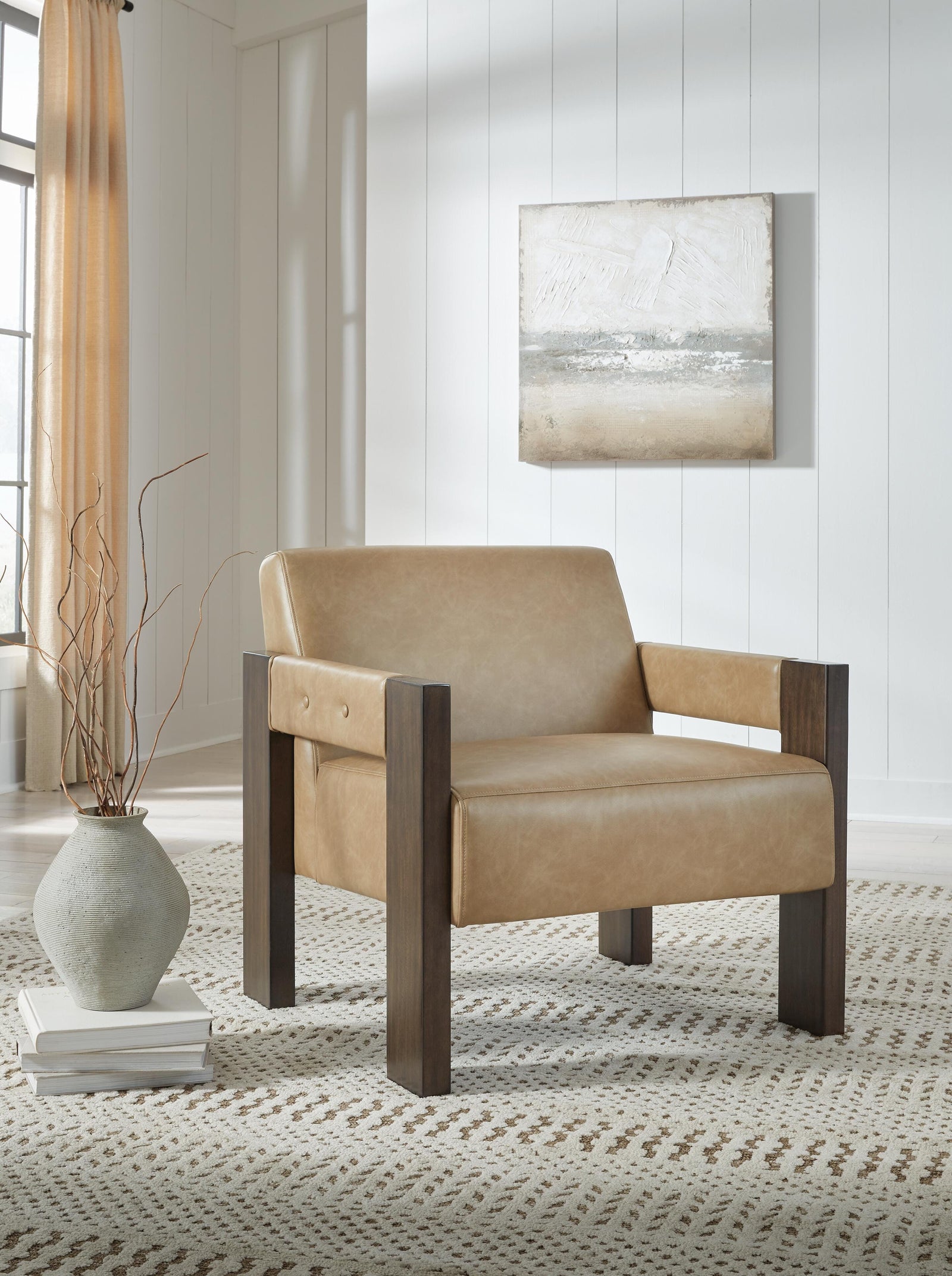 Adlanlock Accent Chair - Light Brown (2)