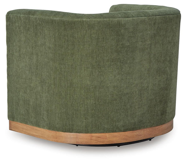 Jersonlow Swivel Accent Chair - Green (5)