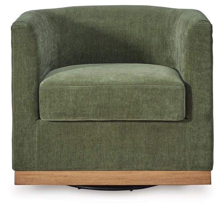 Jersonlow Swivel Accent Chair - Green (3)