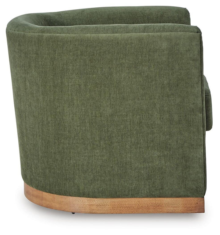 Jersonlow Swivel Accent Chair - Green (4)