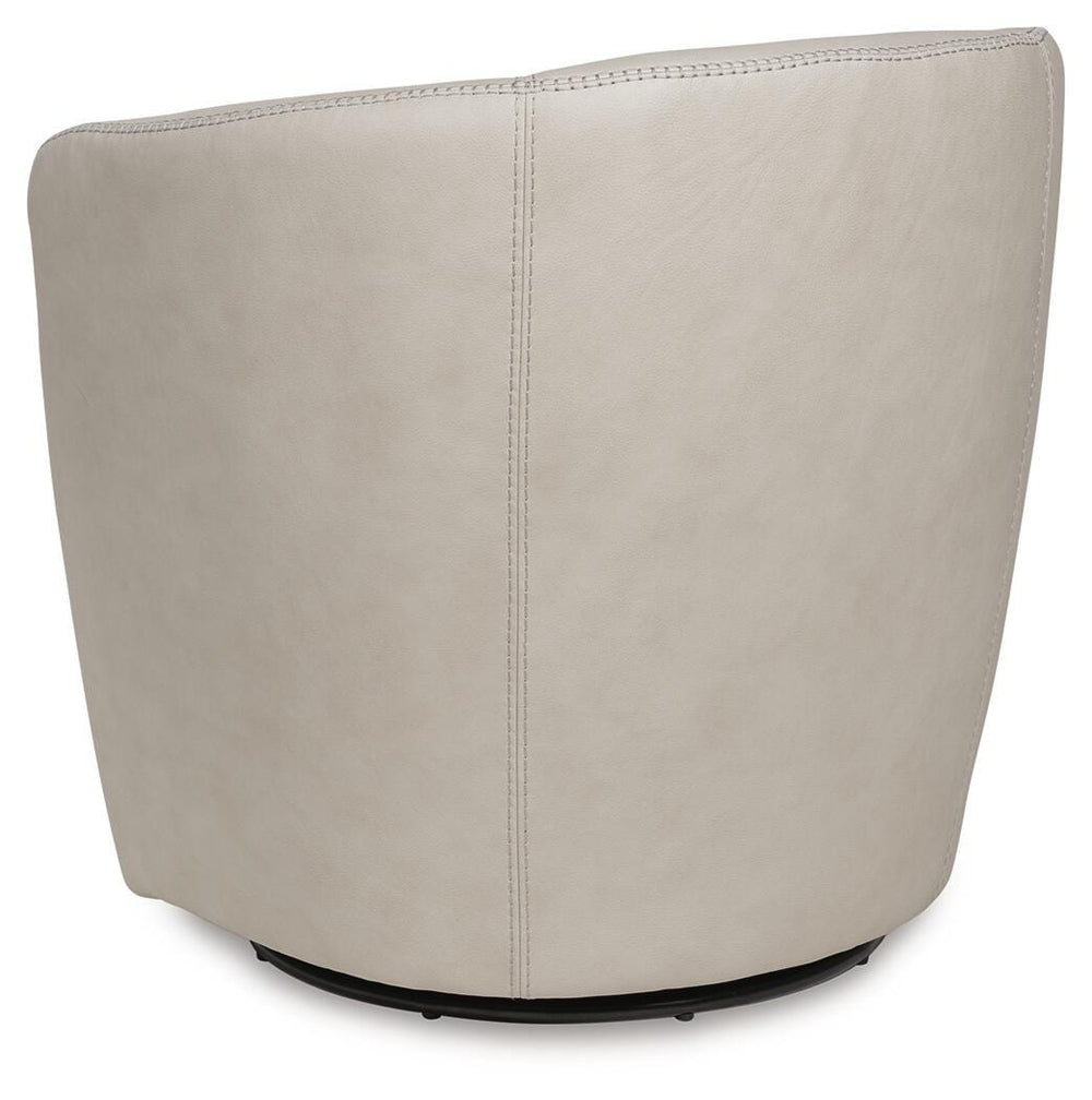 Kierreys Swivel Accent Chair - Beige (5)