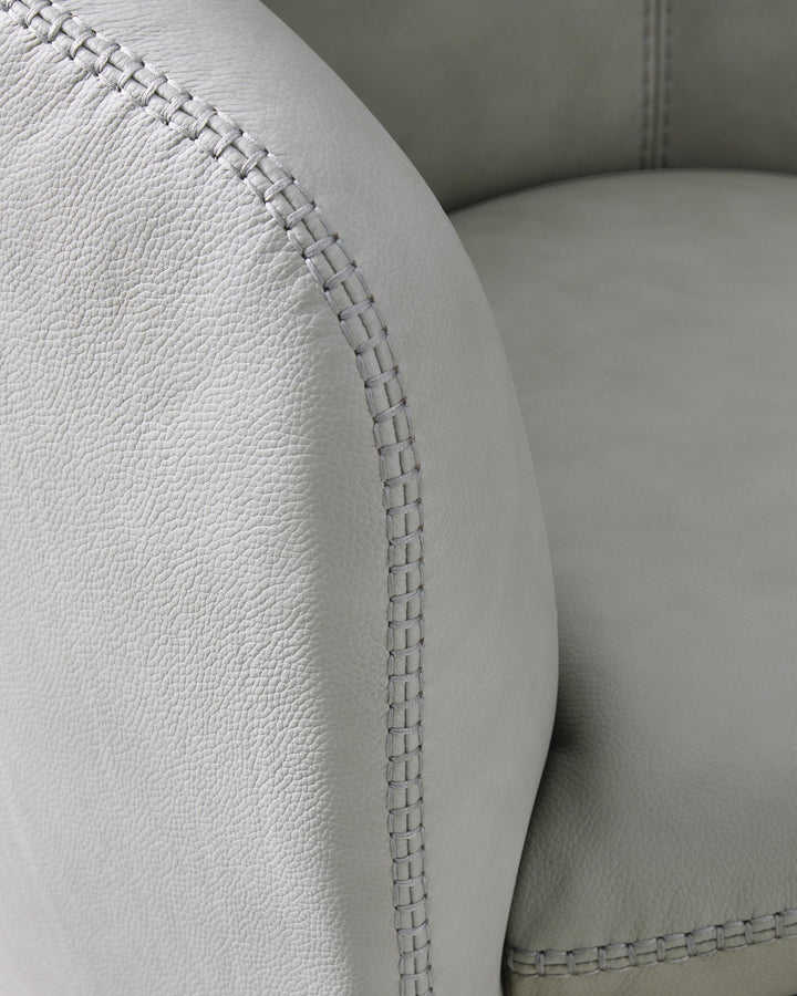 Kierreys Swivel Accent Chair - Beige (6)