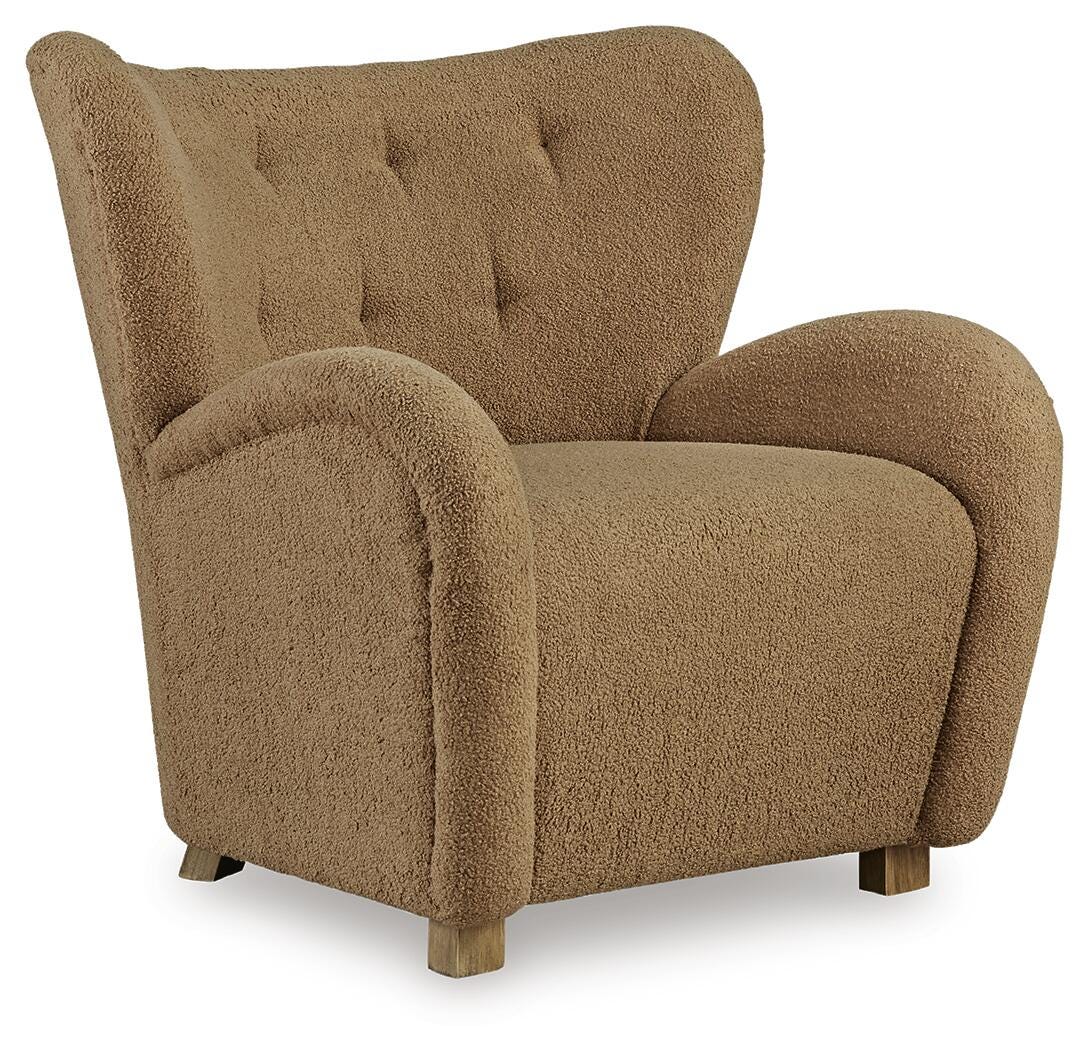 Larbell Accent Chair - Light Brown (1)