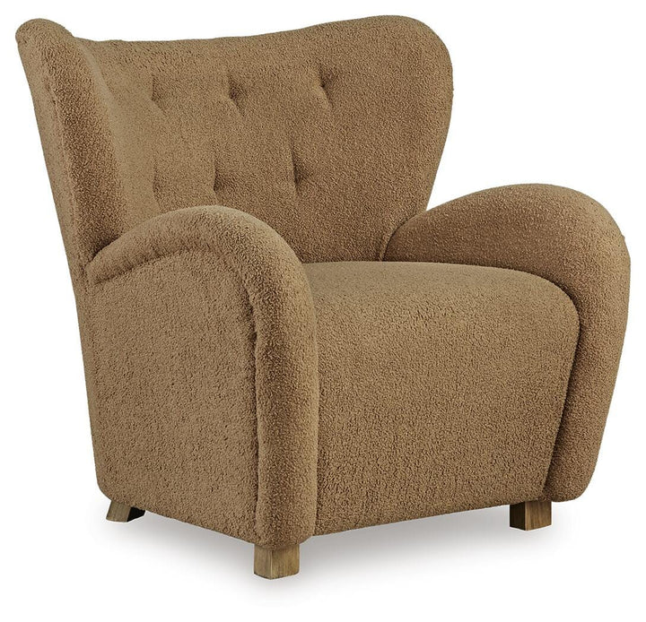 Larbell Accent Chair - Light Brown (1)