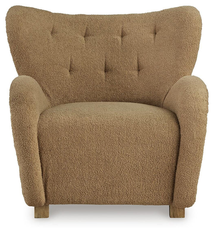 Larbell Accent Chair - Light Brown (3)