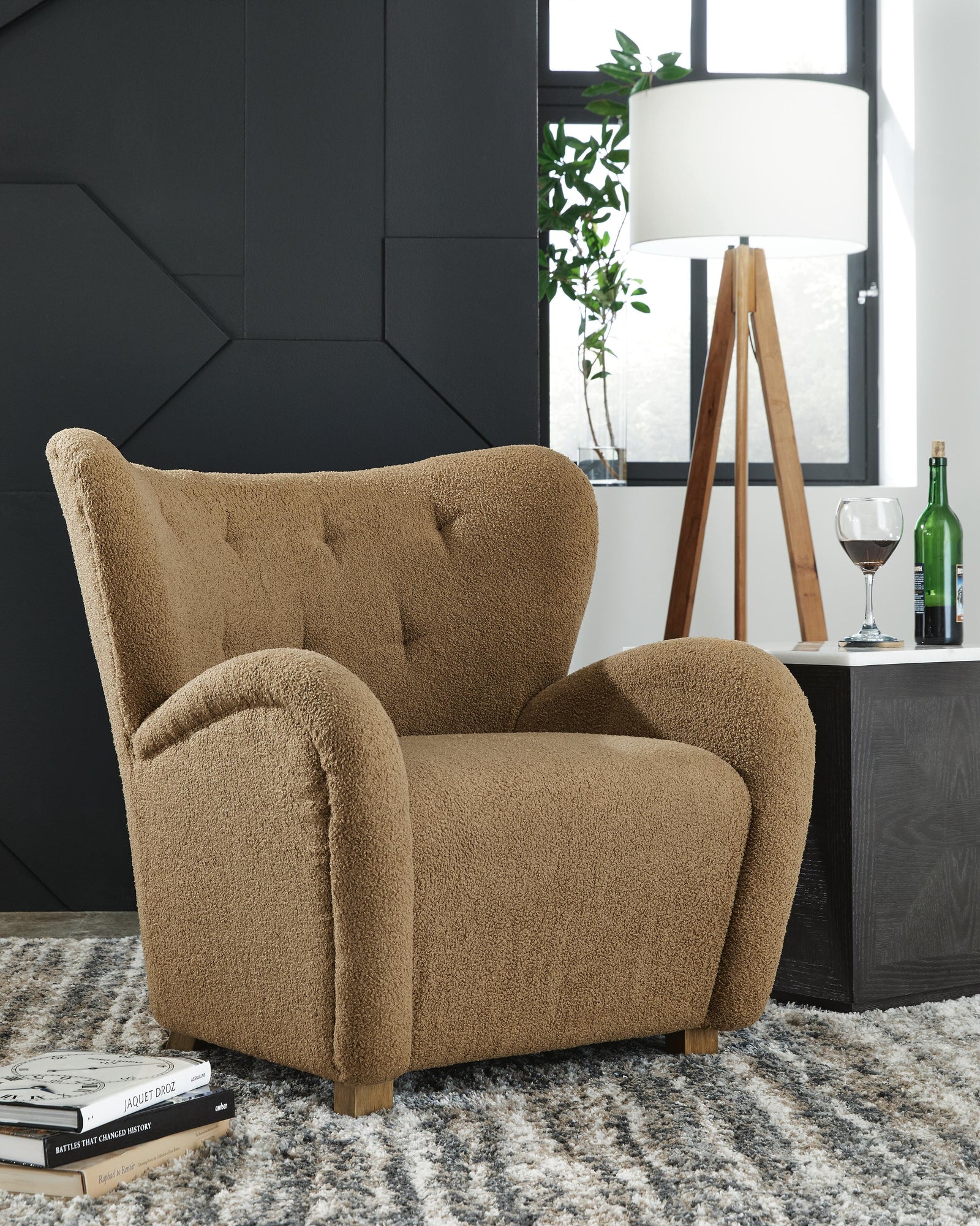 Larbell Accent Chair - Light Brown (2)