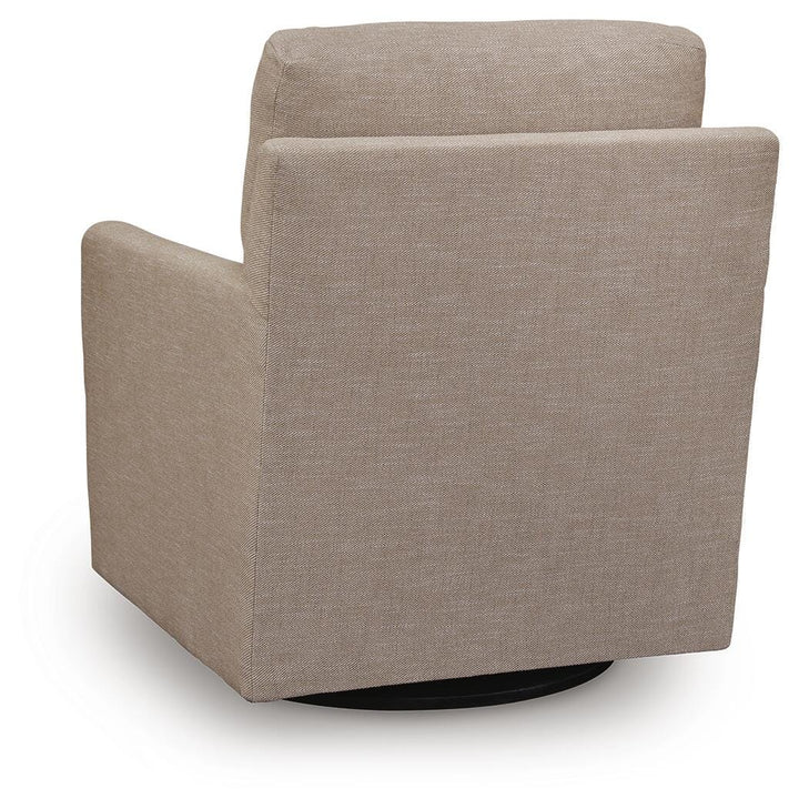 Freybourne Next-Gen Nuvella Swivel Accent Chair - Beige (5)