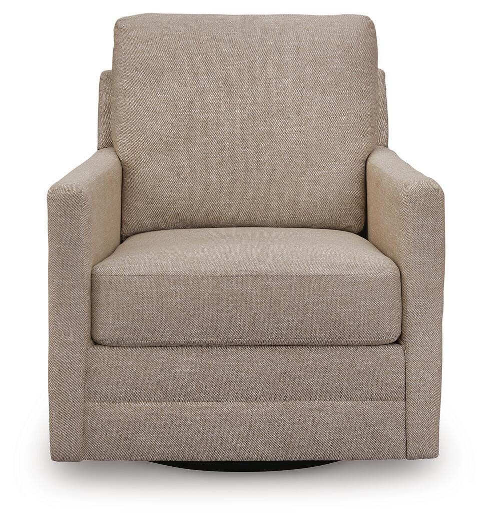 Freybourne Next-Gen Nuvella Swivel Accent Chair - Beige (3)