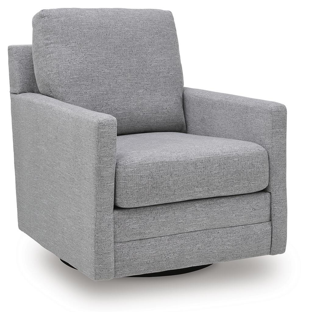 Freybourne Next-Gen Nuvella Swivel Accent Chair - Gray (1)