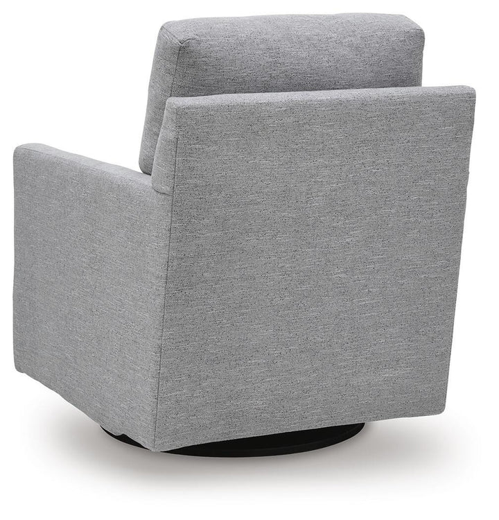 Freybourne Next-Gen Nuvella Swivel Accent Chair - Gray (5)