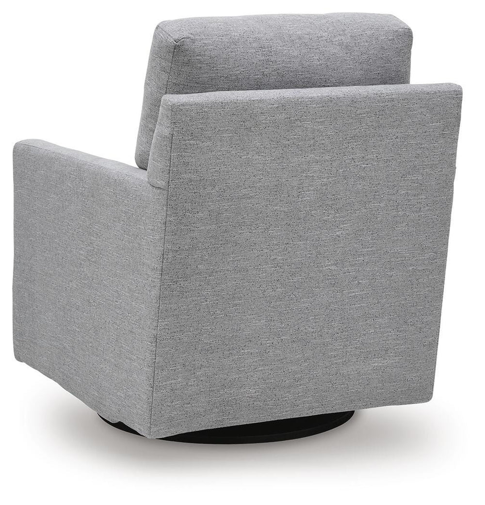 Freybourne Next-Gen Nuvella Swivel Accent Chair - Gray (5)
