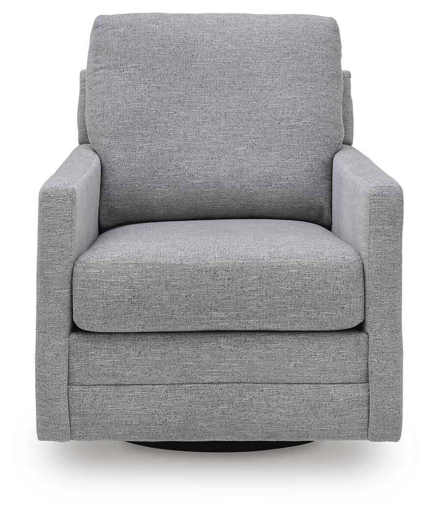 Freybourne Next-Gen Nuvella Swivel Accent Chair - Gray (3)