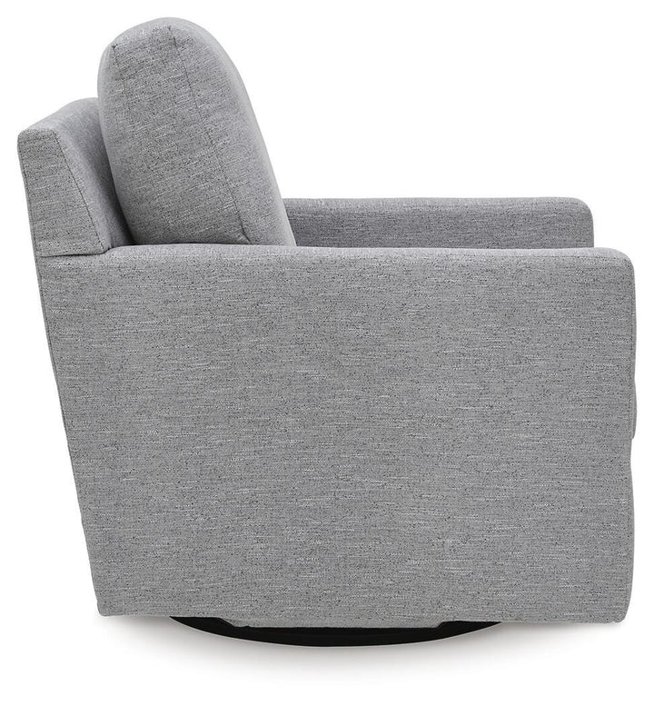 Freybourne Next-Gen Nuvella Swivel Accent Chair - Gray (4)