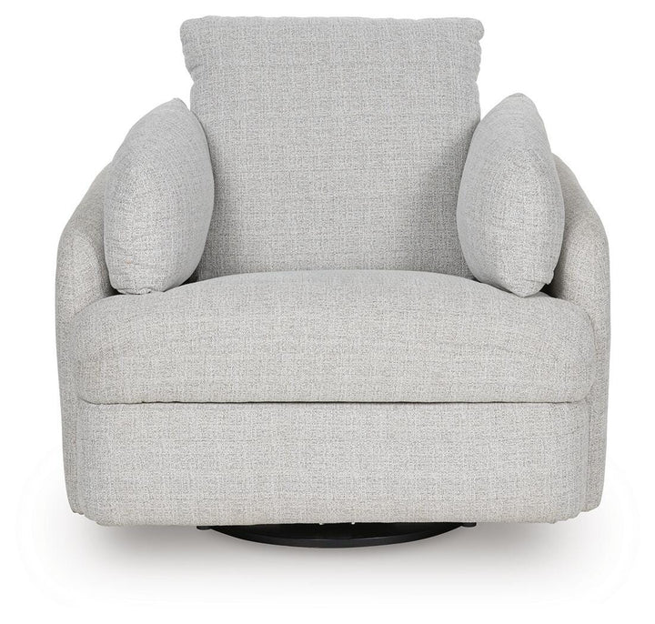 Alainmont Next-Gen Nuvella Swivel Power Recliner - Gray (6)