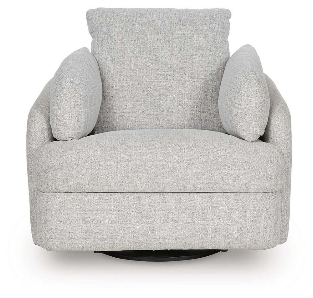 Alainmont Next-Gen Nuvella Swivel Power Recliner - Gray (6)