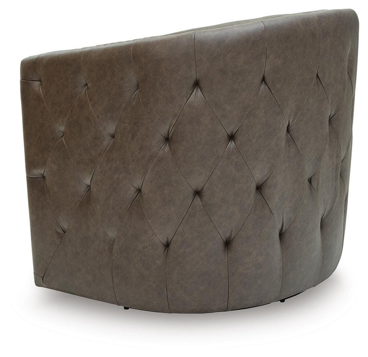 Brentlow Swivel Accent Chair - Dark Brown (5)