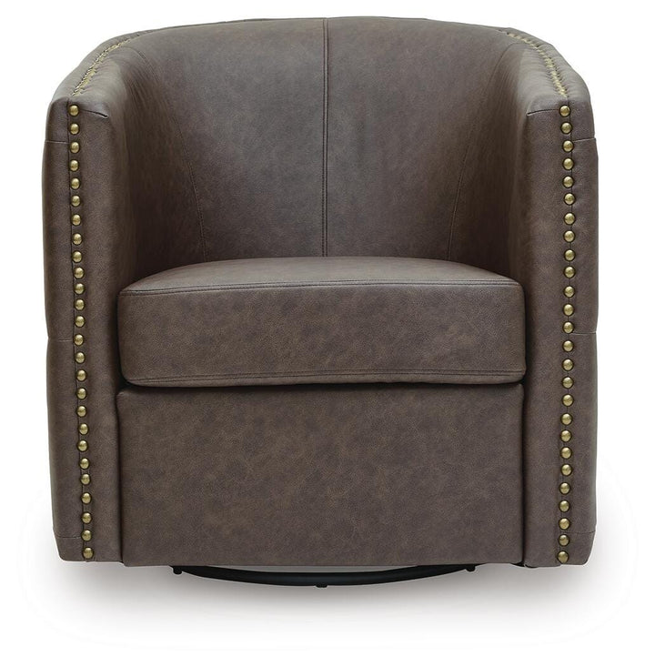 Brentlow Swivel Accent Chair - Dark Brown (3)