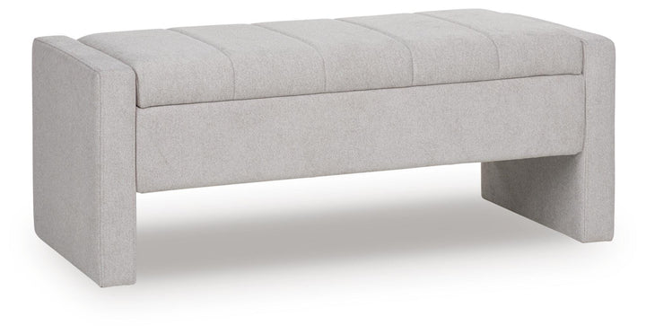 Akselman Storage Bench - Gray (1)