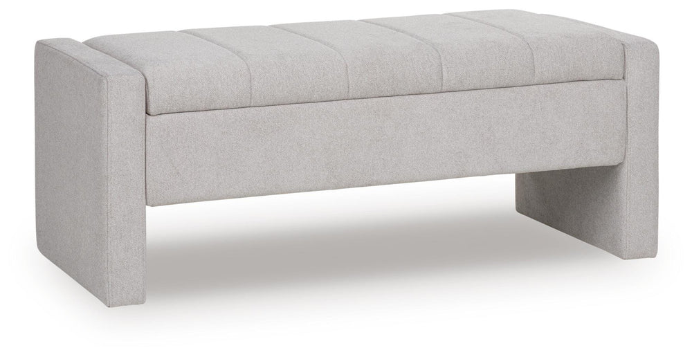 Akselman Storage Bench - Gray (1)