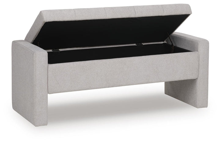 Akselman Storage Bench - Gray (3)