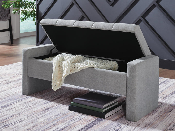 Akselman Storage Bench - Gray (7)
