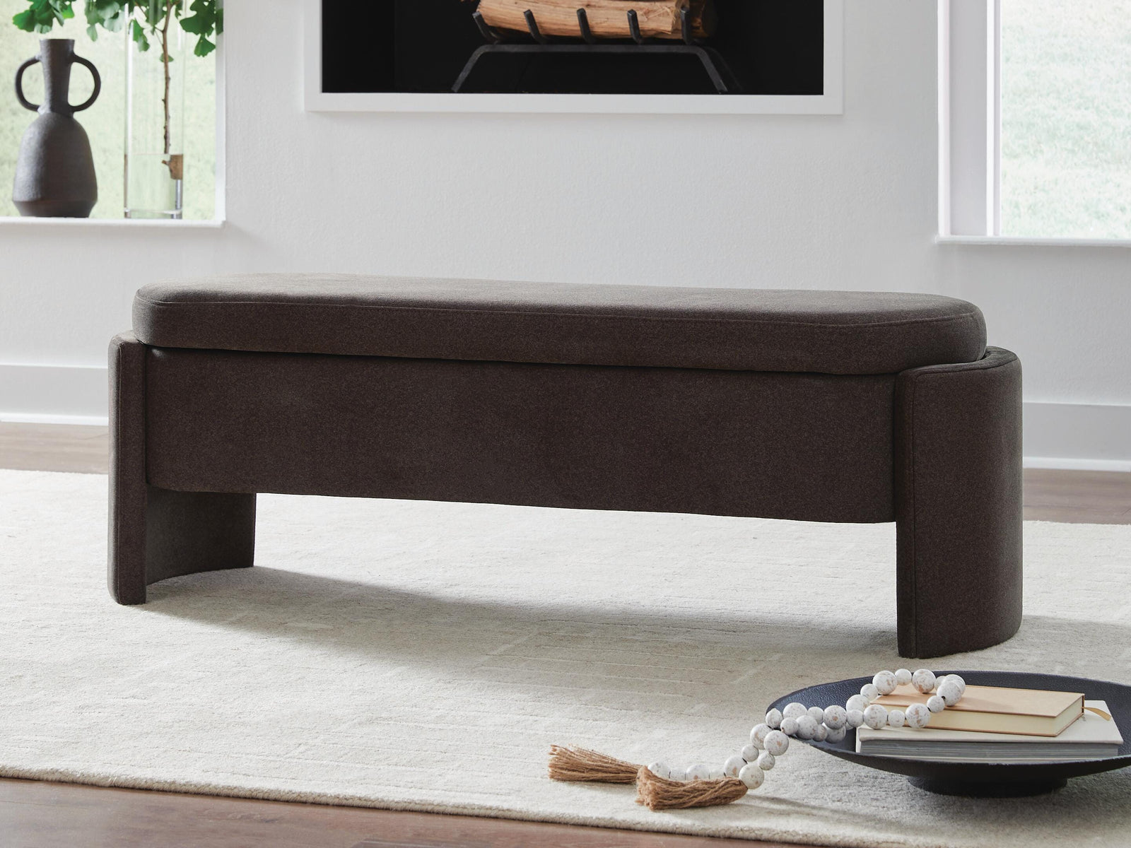 Vavuniya Storage Bench - Dark Brown (2)