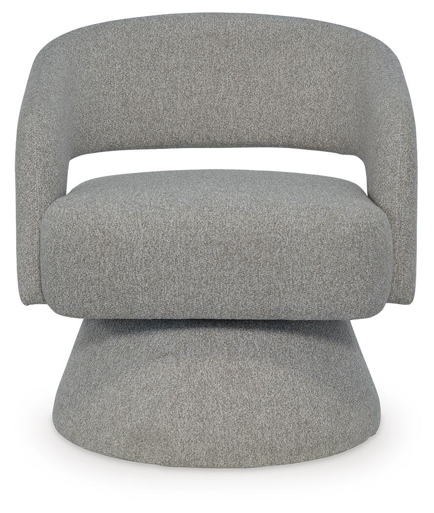Nashkins Swivel Accent Chair - Gray (3)
