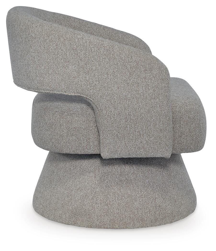 Nashkins Swivel Accent Chair - Gray (4)