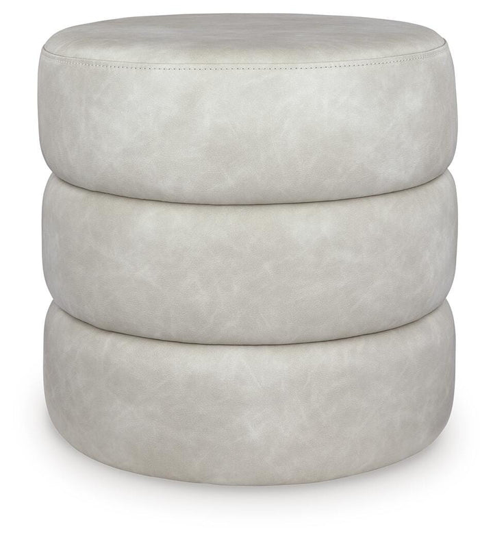 Ummi Swivel Accent Ottoman - Bone (1)