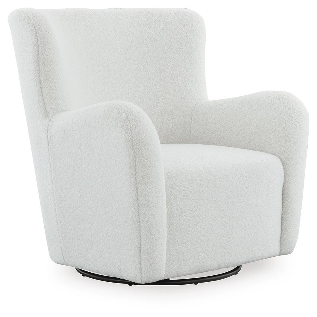 Rowenburg Swivel Glider Accent Chair - Cream (1)