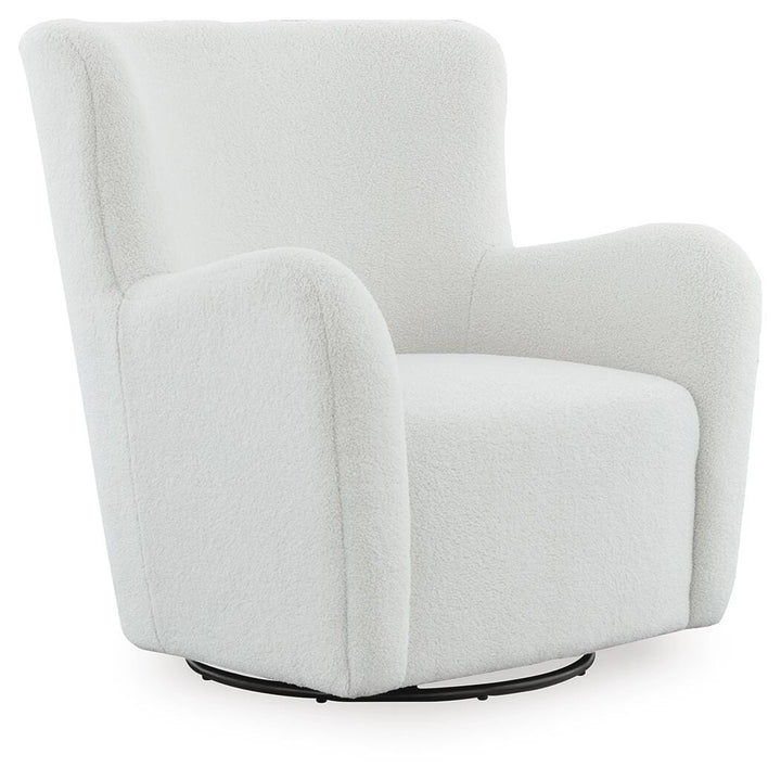 Rowenburg Swivel Glider Accent Chair - Cream (1)