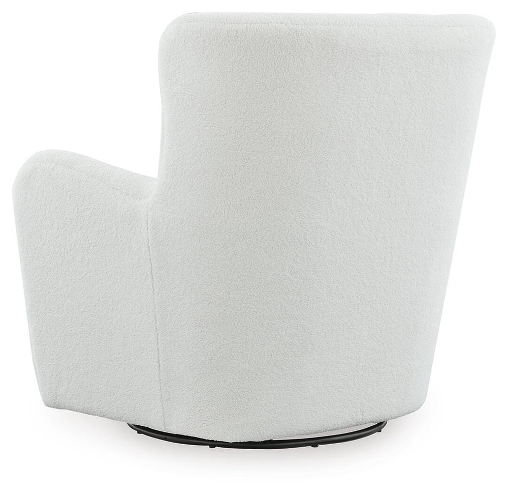 Rowenburg Swivel Glider Accent Chair - Cream (5)