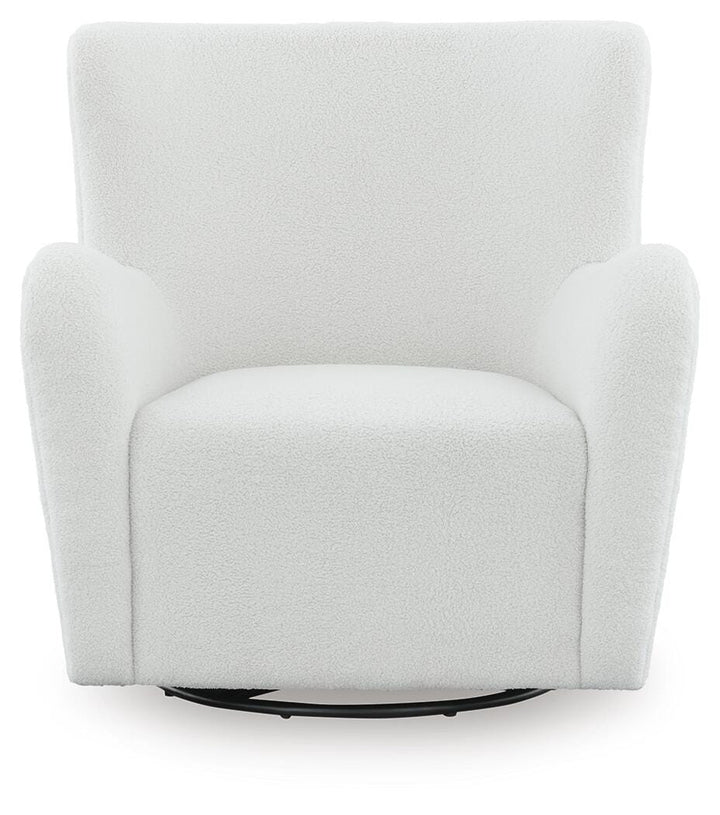 Rowenburg Swivel Glider Accent Chair - Cream (3)