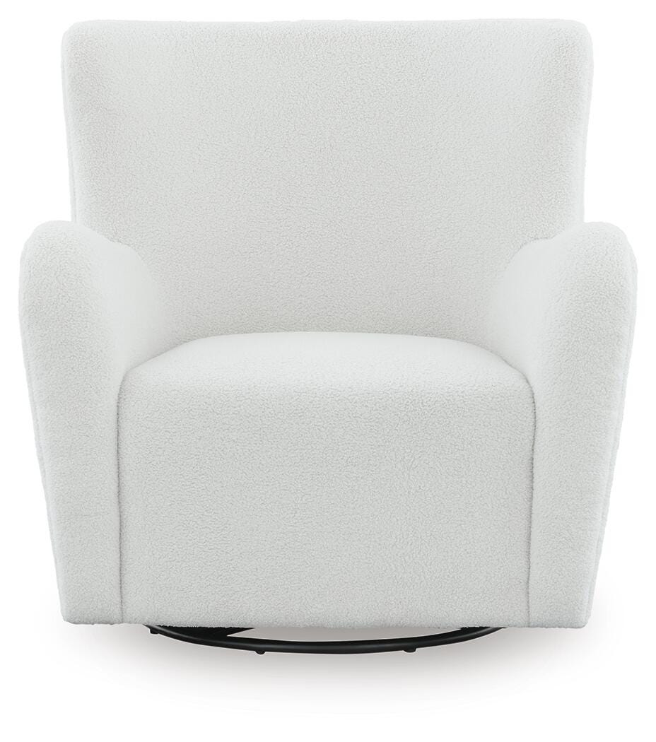 Rowenburg Swivel Glider Accent Chair - Cream (3)