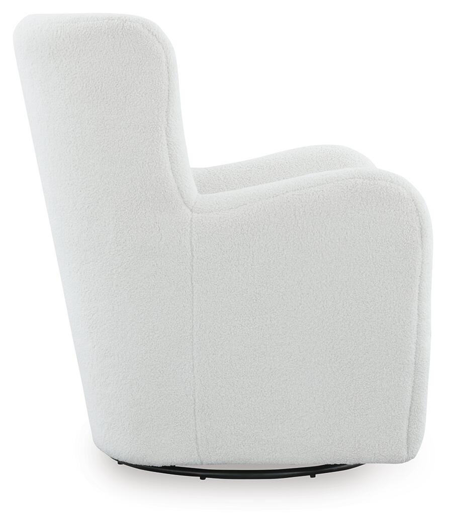 Rowenburg Swivel Glider Accent Chair - Cream (4)