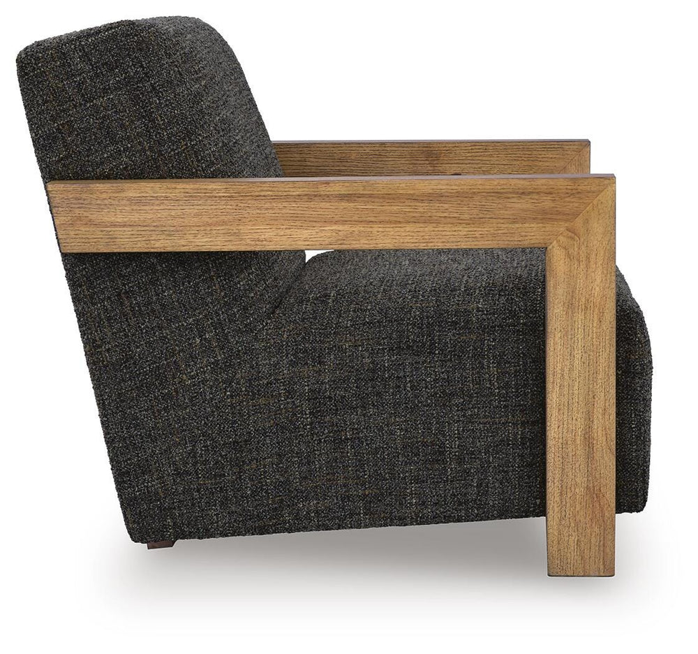 Dorney Accent Chair - Charcoal/Brown (4)