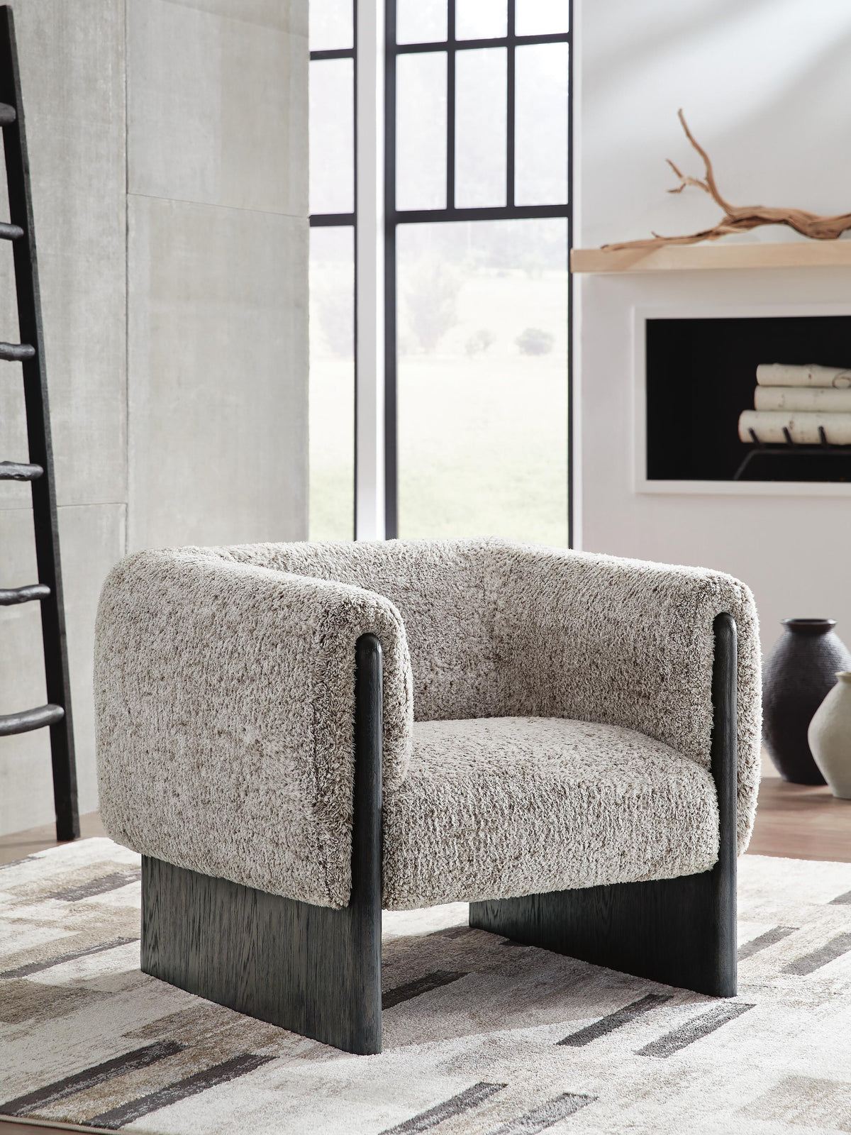 Olethea Accent Chair - Oatmeal (2)