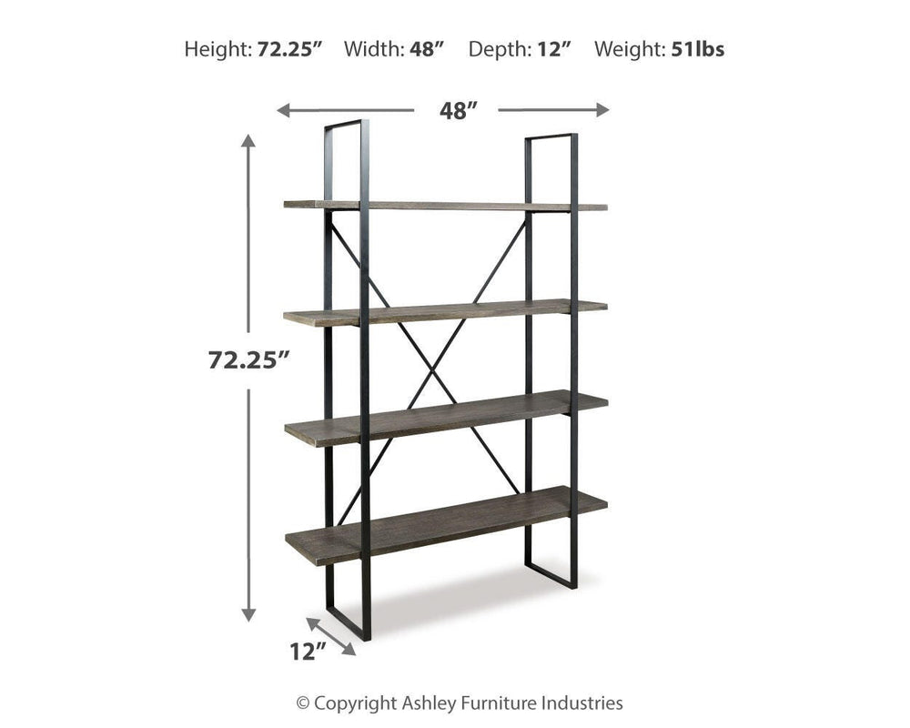 Gilesgrove Bookcase - Dark Gray (4)