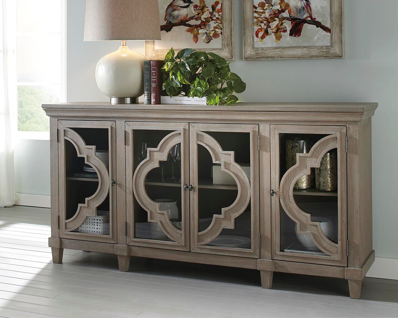 Fossil Ridge Accent Cabinet - Gray (2)
