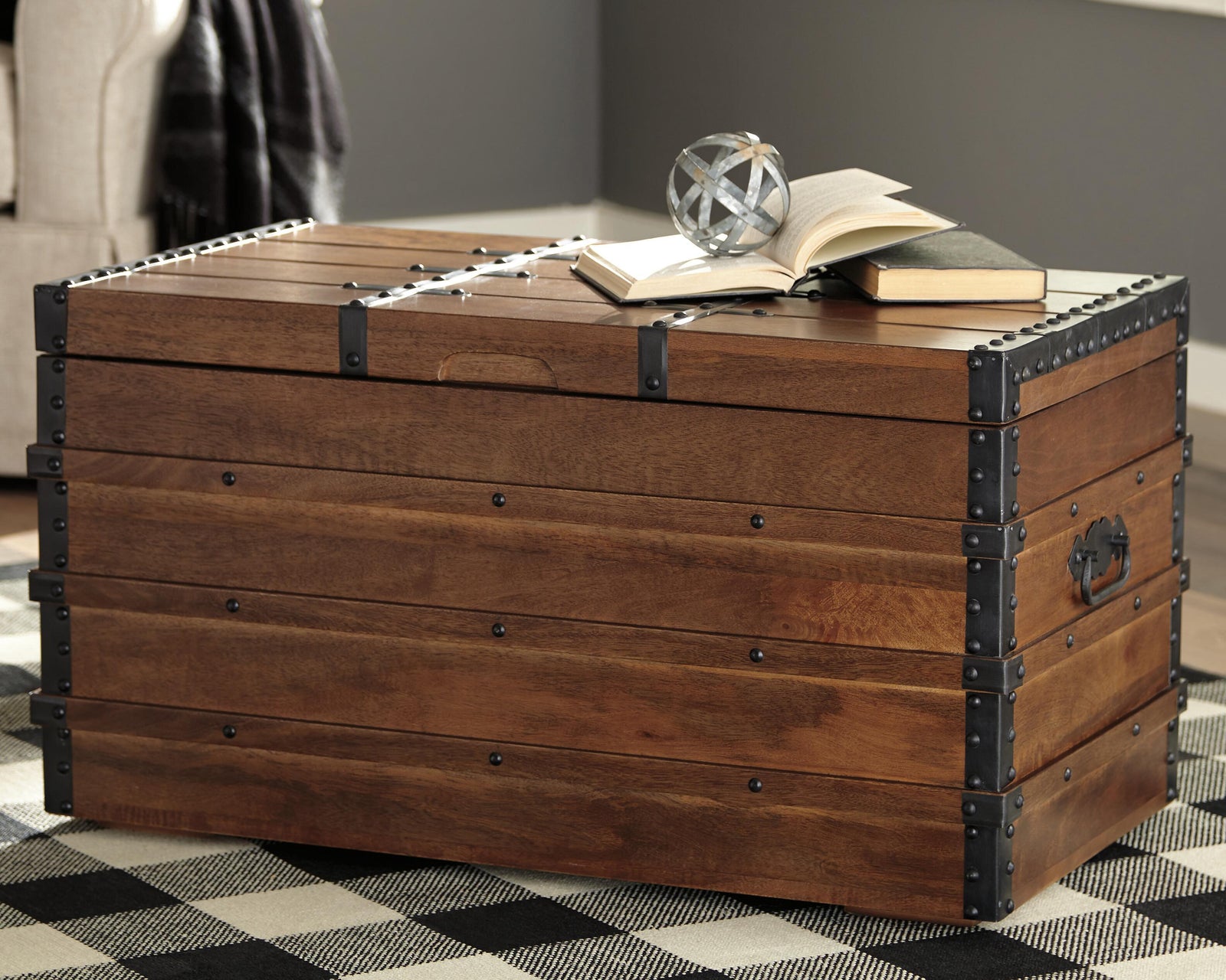 Kettleby Storage Trunk - Dark Brown (2)