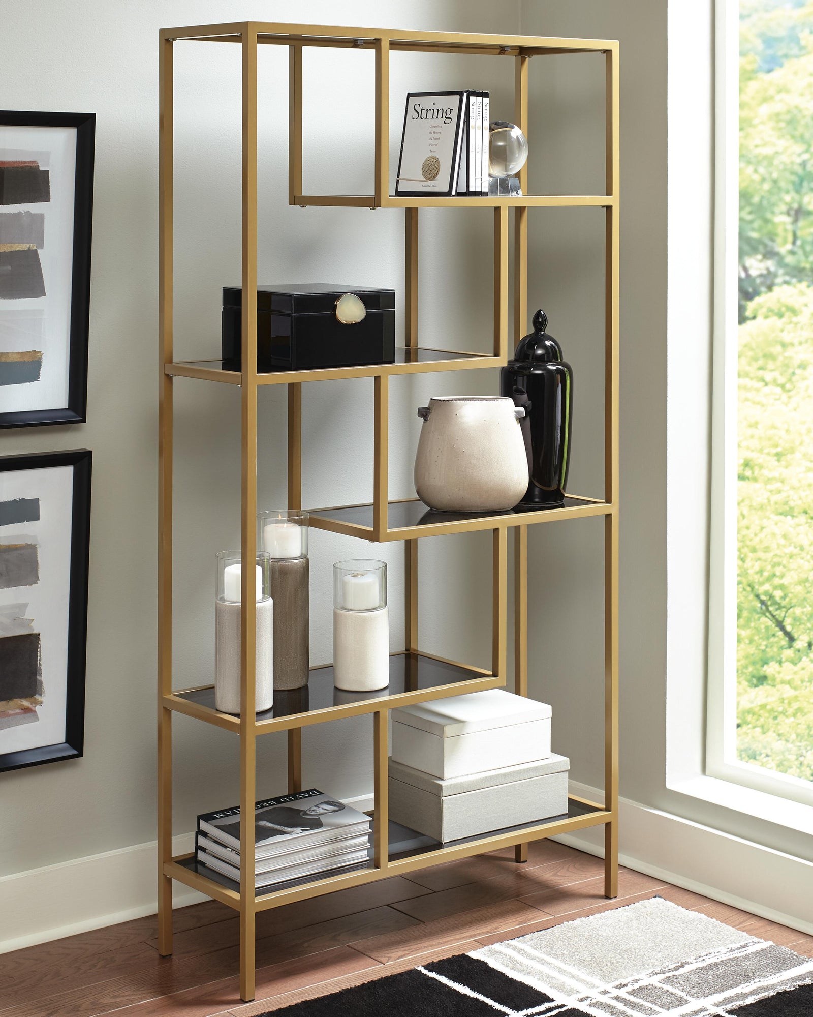 Frankwell Bookcase - Gold (2)