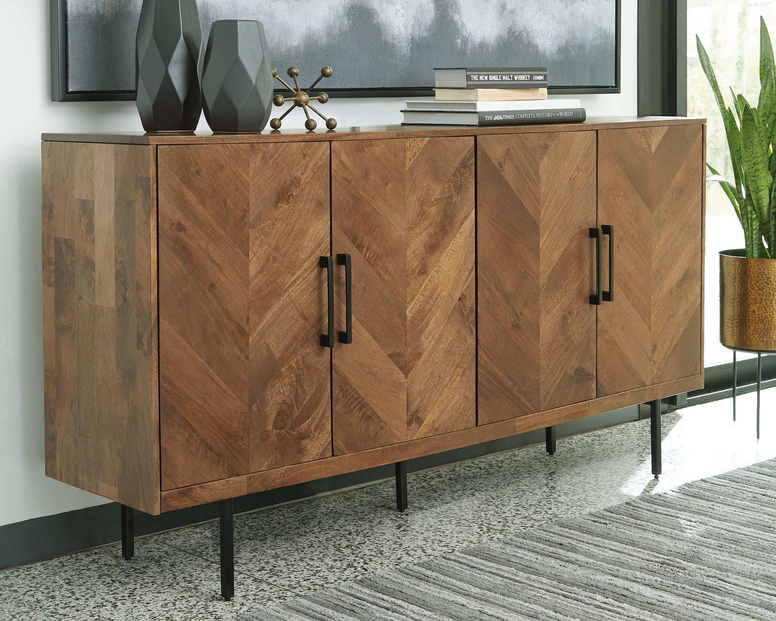Prattville Accent Cabinet - Dark Brown (2)