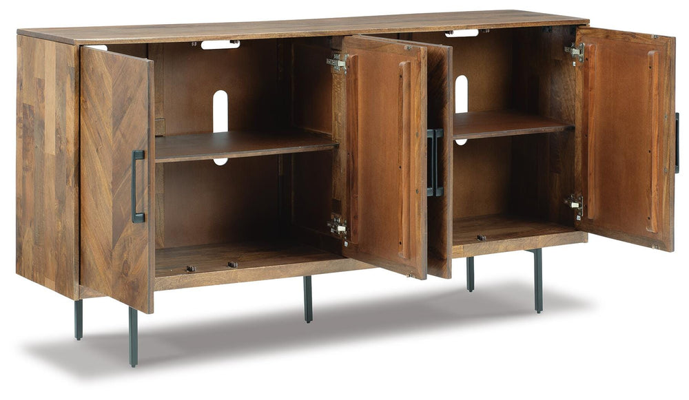 Prattville Accent Cabinet - Dark Brown (3)