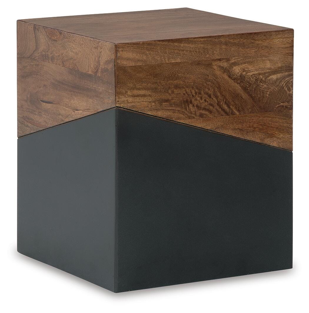 Trailbend Accent Table - Dark Brown (1)