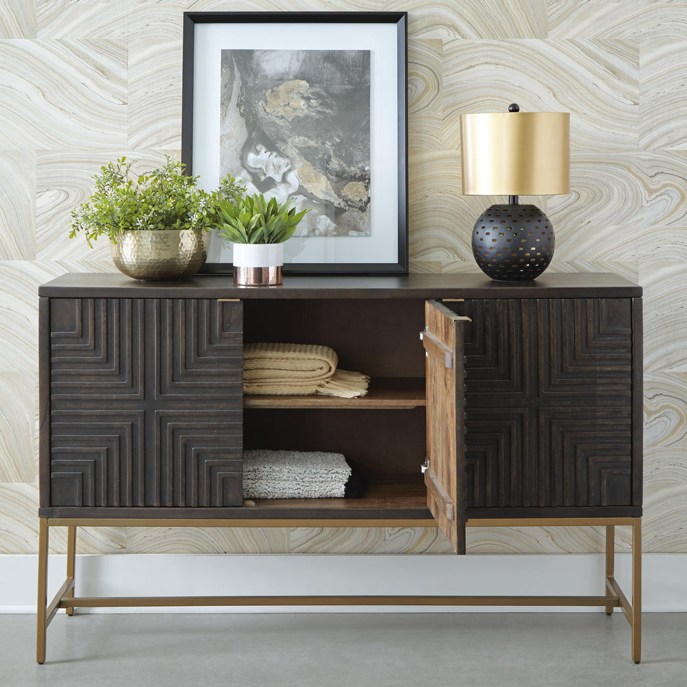 Elinmore Accent Cabinet - Dark Brown (6)